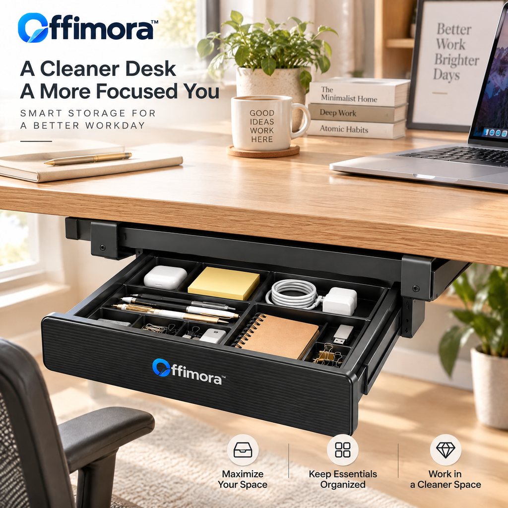 Offimora™ Under-Desk Drawer Organizer