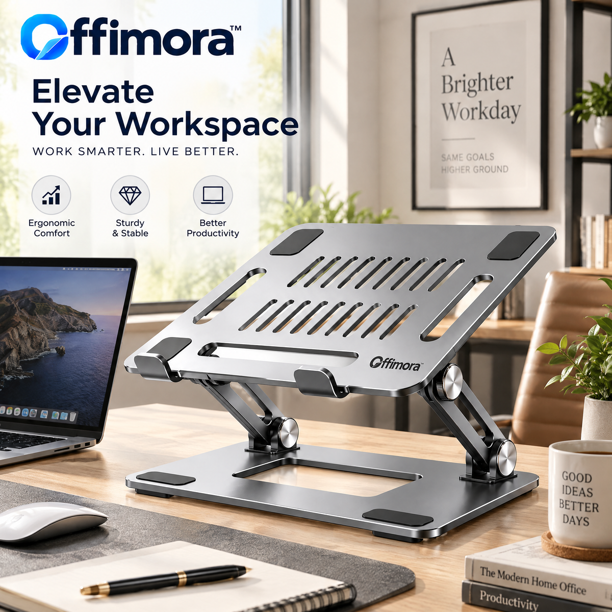 Offimora™ Adjustable Laptop Riser Stand