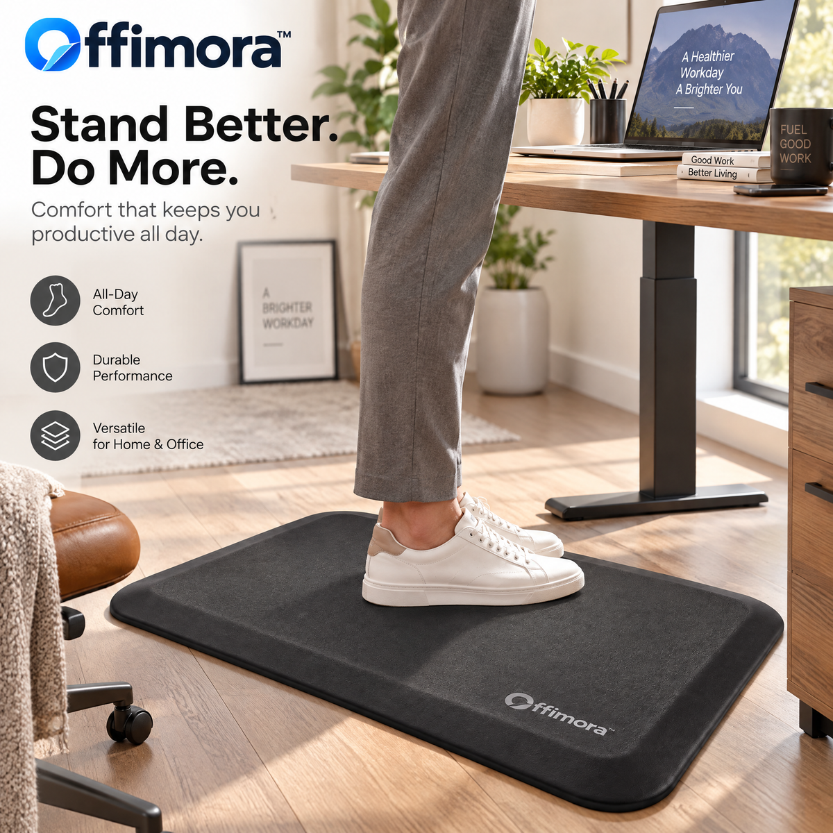 Offimora™ Anti-Fatigue Standing Desk Mat