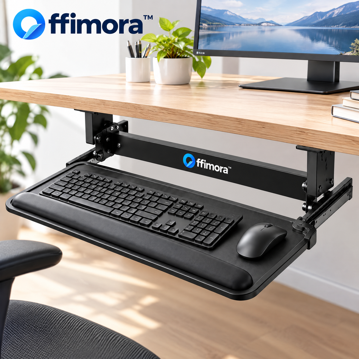 Offimora™ Adjustable Under-Desk Keyboard Tray