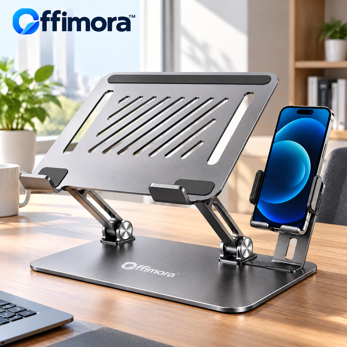 Offimora™ 2-in-1 Laptop & Phone Stand