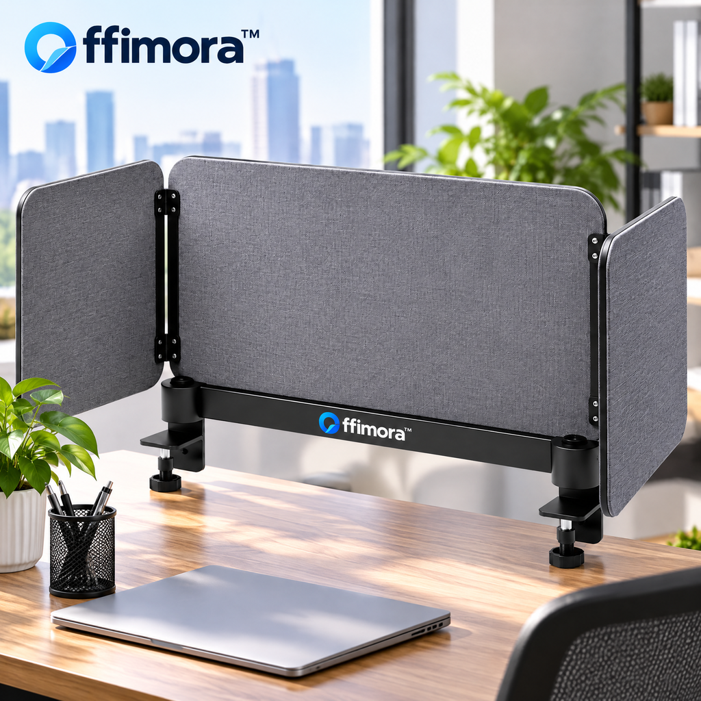 Offimora™ Adjustable Desktop Privacy Divider