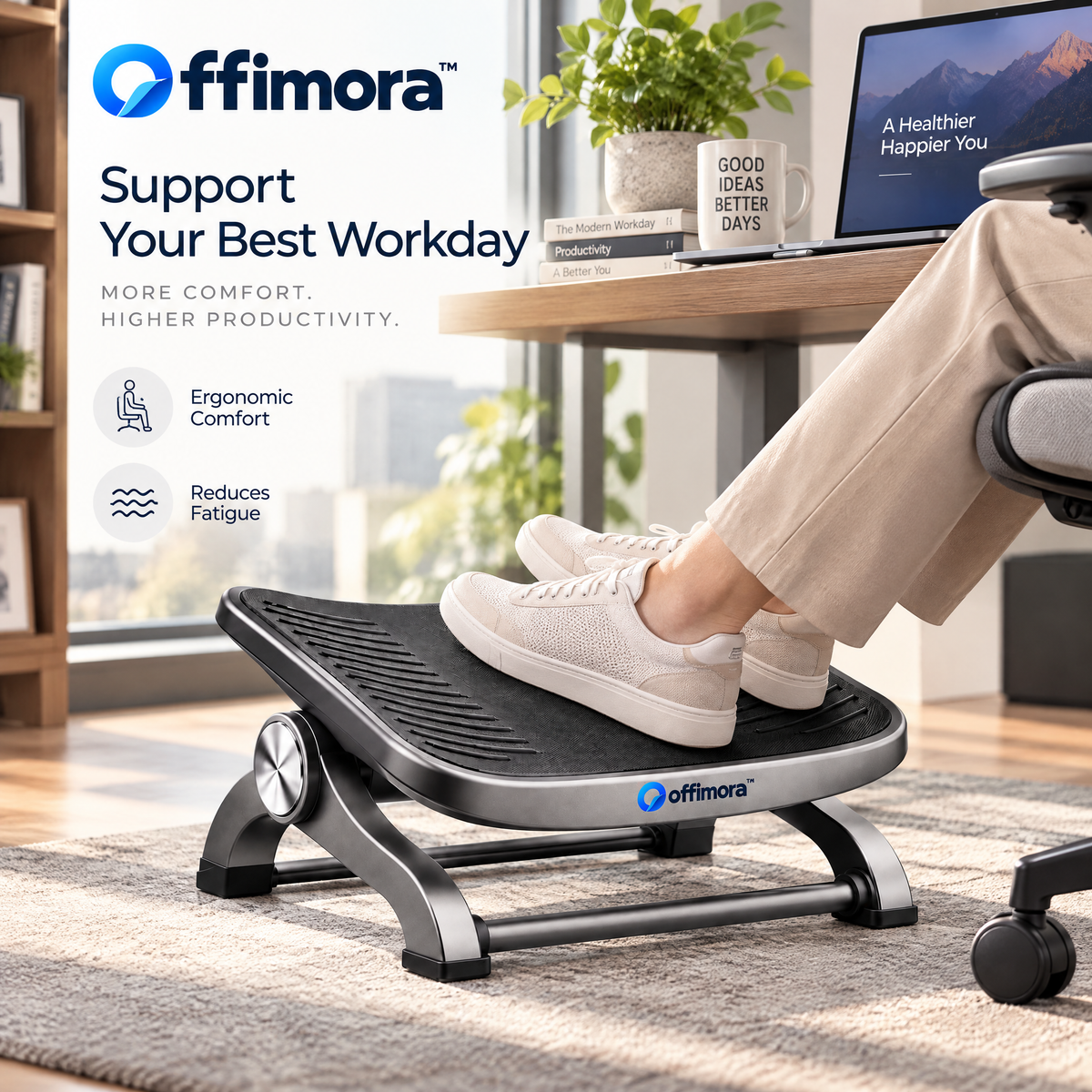 Offimora™ Ergonomic Footrest