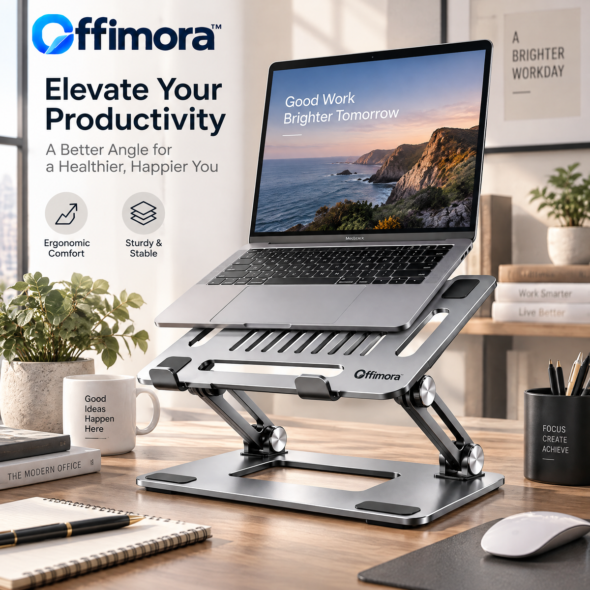 Offimora™ Adjustable Laptop Riser Stand
