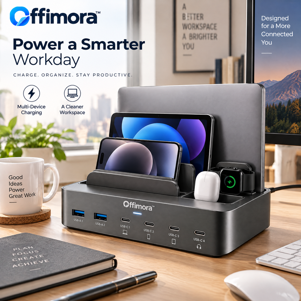 Offimora™ Desktop USB-C Charging Hub