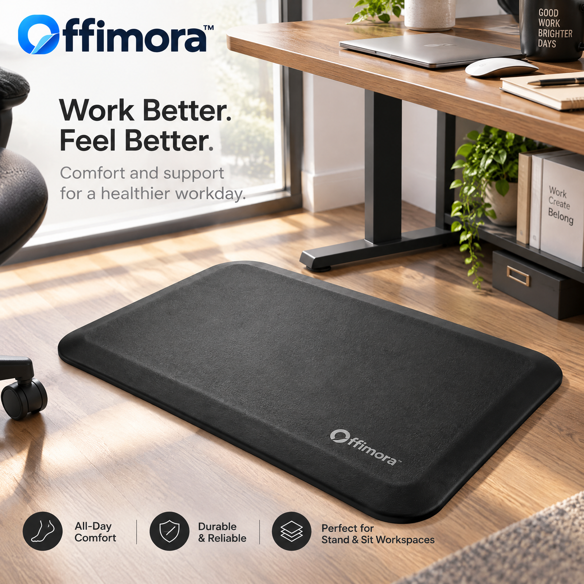 Offimora™ Anti-Fatigue Standing Desk Mat