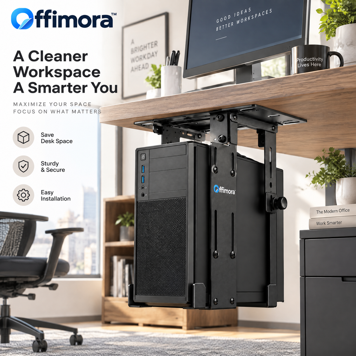 Offimora™ Under-Desk PC Tower Mount