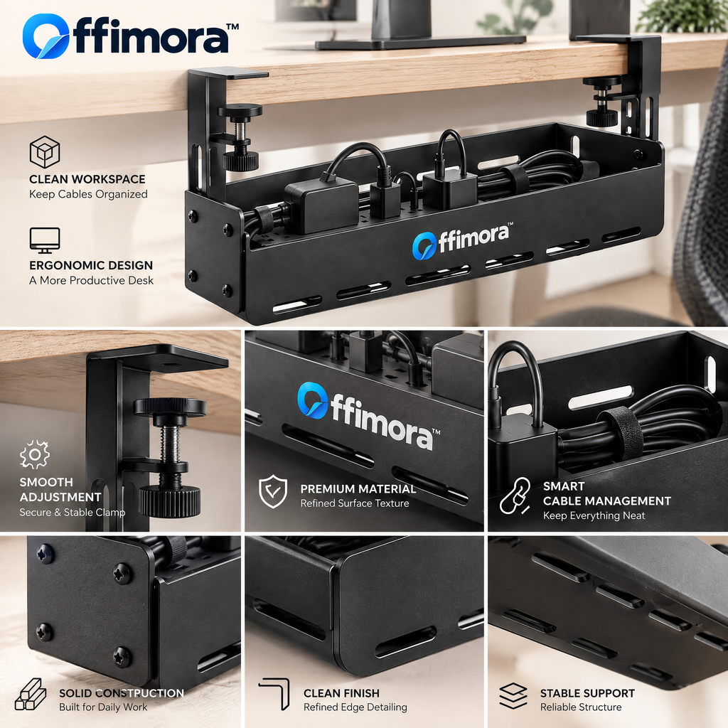 Offimora™ Under-Desk Cable Management System